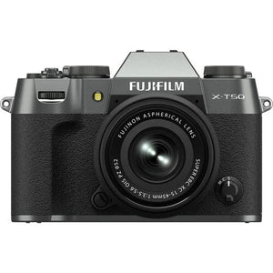 Fujifilm X-T50 Mirrorless Camera with XC 15-45mm F/3.5-5.6 Lens (Charcoal Silver)