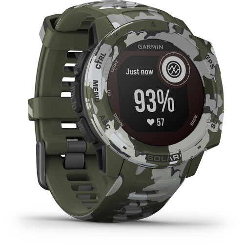 Garmin Instinct Solar Camo Edition Gps Smart Watch Lichen 010 02293 56 Sea