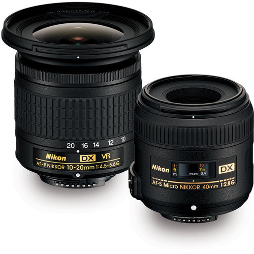 Image of Nikon DX Landscape and Portrait Kit (10-20mm f/4.5-5.6G VR + 40mm F/2.8G)
