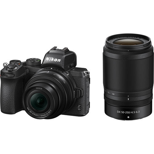Nikon Z50 Twin Kit (Z DX 16-50mm F/3.5-6.3 VR, Z DX 50-250 F/4.5-6.3 VR)