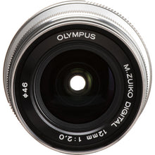 Load image into Gallery viewer, Olympus M.Zuiko ED12mm F2.0 (Silver)