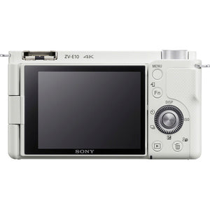 Sony ZV-E10 Mirrorless Camera Body (ILCZV-E10) (White)