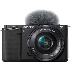 Sony ZV-E10 Mirrorless Camera with 16-50mm Lens (ILCZV-E10L) (Black)